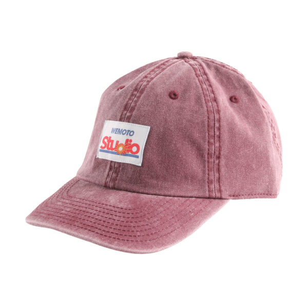 Woven Patch 6-Panel Hat Red